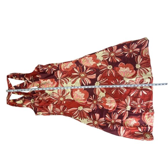 Loft Babydoll Slip Dress | 8 | Silk Blend Floral | Forest Fairy Whimsy Coquette - Picture 10 of 11